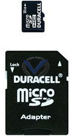 DANEELEC carte Micro SD CL4 2IN 1 32GB (DURACELL) DU-2IN1-32G-R